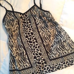 Animal print blouse